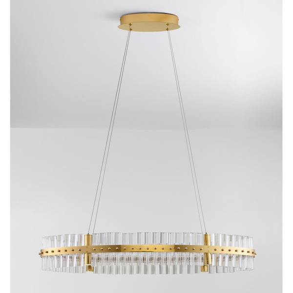 Okrągła lampa zwisająca MAYO LE44227 LED 45W 3500K pierścień złota