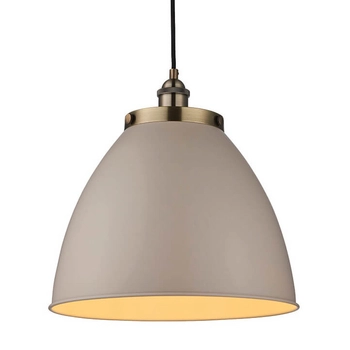 Kuchenna lampa wisząca Franklin 76327 Endon rustykalna mosiężna szara