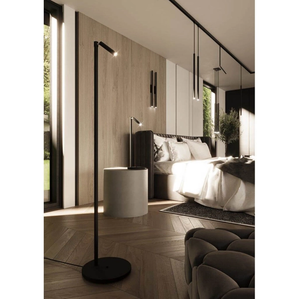 Lampa podłogowa reflektor Kosame 7872 Shilo regulowana czarna