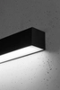 LAMPA ścienna PINNE SOL TH039 prostokątna OPRAWA belka kinkiet LED 22W 4000K metalowy czarny