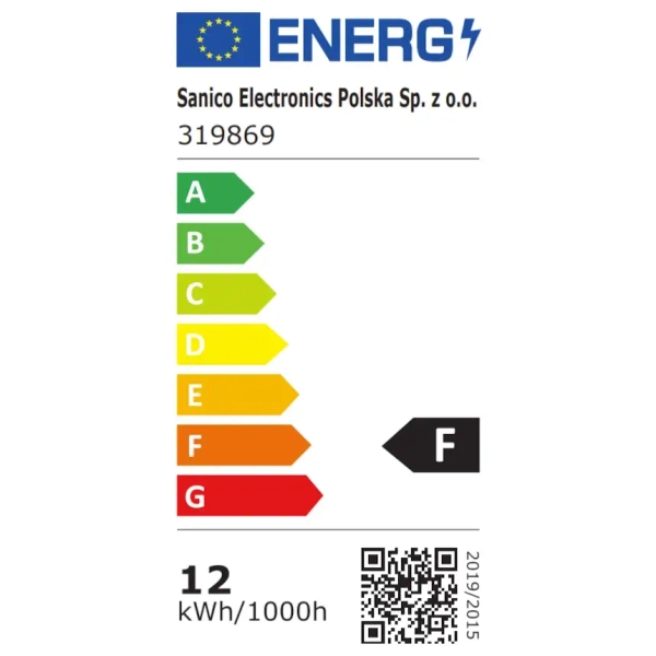 Zewnętrzny kinkiet Kansas 319869 LED 12W 4000K ramka czarny