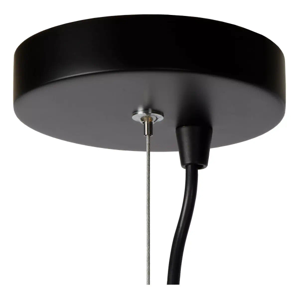 Industrialna lampa wisząca Leanne 21421/10/30 Lucide do salonu czarna