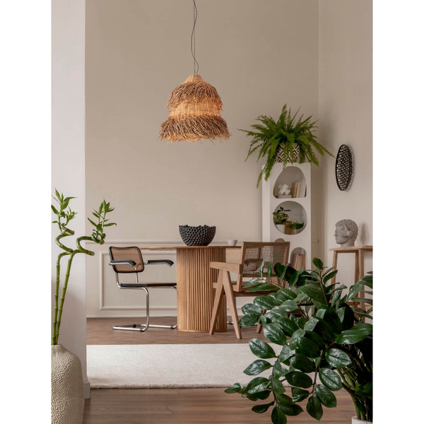 Zwisająca pleciona lampa JACINTO LE44520 boho ekologiczna naturalna