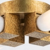 Sufitowa lampa Kristy KRISTY-4P-DG-OPA tubki szklane białe złote