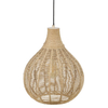 Salonowa lampa wisząca JANNE 366790136 pleciona japandi beżowa