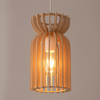 Skandynawska lampa wisząca Kymi 10571 Nowodvorski nad stół drewniana biała