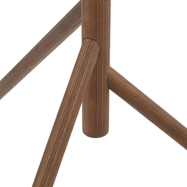 Lampa podłogowa do salonu Estera 16045 kulki drewniana biała