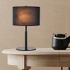 Nocna lampka sypialniana Fogo LP-0304/2T BK Light Prestige abażurowa czarna
