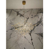 Wisząca LAMPA designerska SALAMANCA LE41324 Luces Exclusivas kryształowy żyrandol LED 20W 3000K do salonu złoty