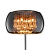 Stojąca lampa podłogowa VAPORE 411210406 Trio crystal srebrny