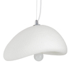 Zwisowa lampa jadalniana Stone DN426-300 kamień metalowa biała