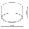 Sufitowa lampa czarna Kendal do łazienki LED 6W 3000-4500-5700K natynkowa