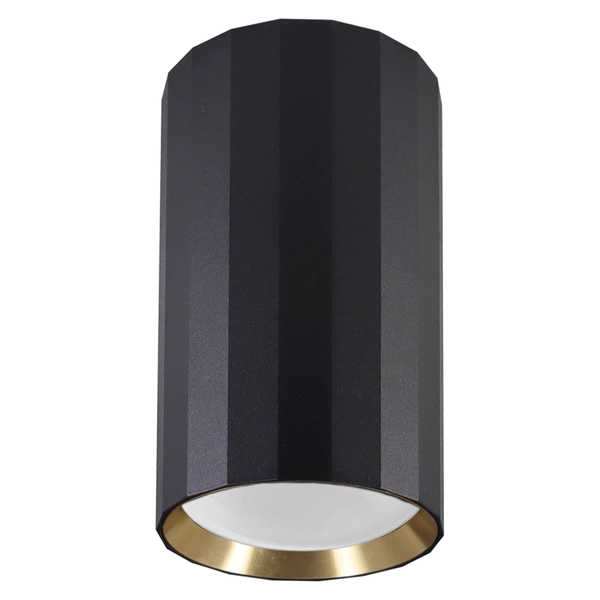 Przysufitowa lampa tuba NICEA 323408 do jadalni czarny złoty