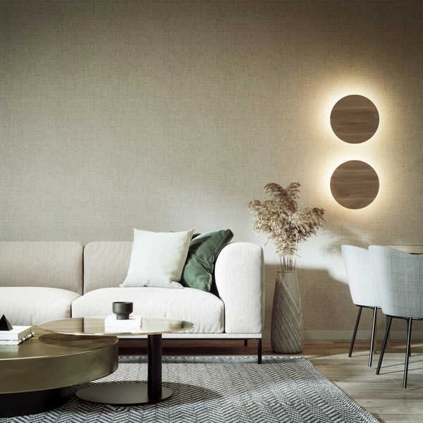 Lampa naścienna do jadalni Luna 5449 boho ekologiczna drewniana