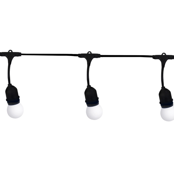 Girlanda do dekoracji z mlecznymi żarówkami 10 LED 5,6m IP44 ciepła