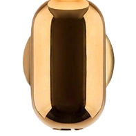 Modernistyczna LAMPA kinkiet CGCANW Copel szklana OPRAWA kula ścienna do sypialni złota biała