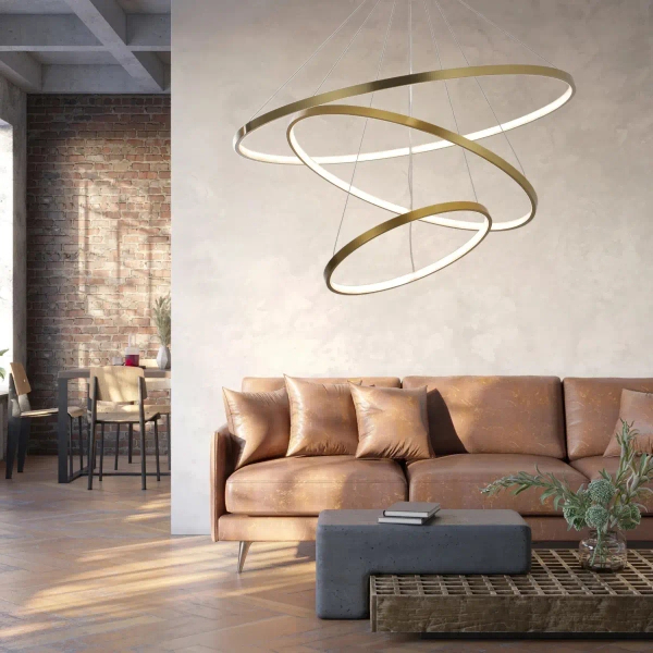 Wisząca lampa ringi LEA 330031 LED 60W 4000K pierścienie złote