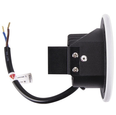 Zewnętrzna LAMPA wpuszczana AZYL LED 03905 Ideus okrągła OPRAWA schodowa LED 1,6W 4000K outdoor IP54 biała