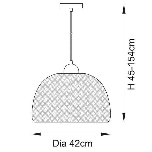 Wisząca lampa boho Bali 101574 ratanowa beżowy czarny