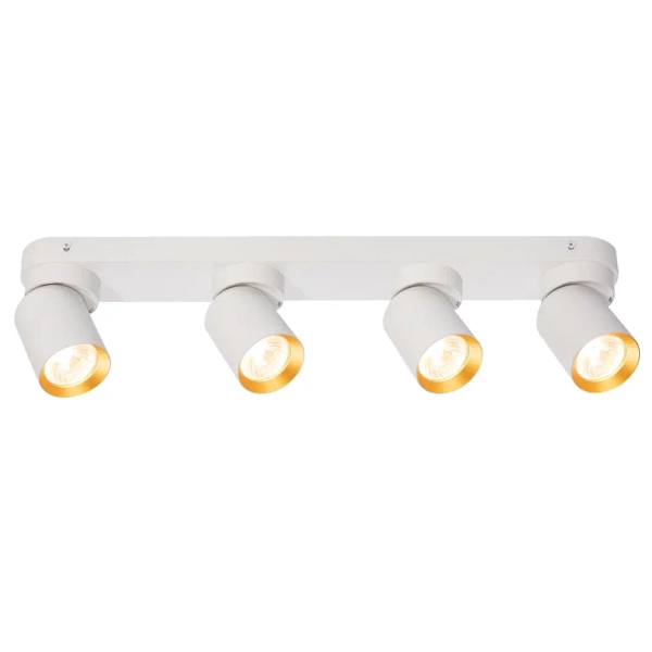 Modernistyczna lampa sufitowa ANDY ML9938 do jadalni biało złoty