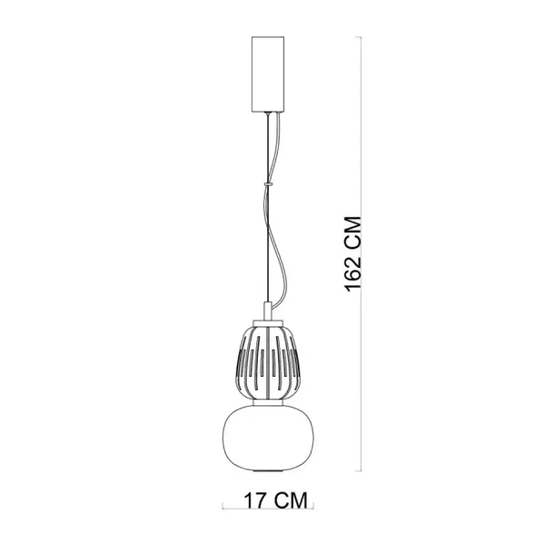 Wisząca lampa nad stół Eris PND-98374-18W-CH Italux LED 18W 3000K chrom biały