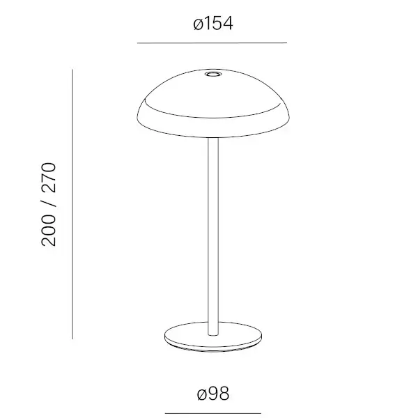Ogrodowa lampka stolikowa MROOM 26576-M930-D9-TD-83 terakota LED 4W 3000K dotykowa