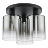 Industrialna sufitowa lampa Savannah SAV5322 szklane tubki czarne