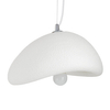 Zwisowa lampa jadalniana Stone DN426-300 kamień metalowa biała