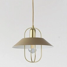 Druciana LAMPA wisząca NESRIN 3519 Rabalux industrialna OPRAWA metalowy zwis złoty beżowy