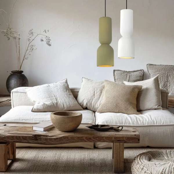 Ceramiczna lampa wisząca Balera LP-0309/1P Green skandynawska zielony
