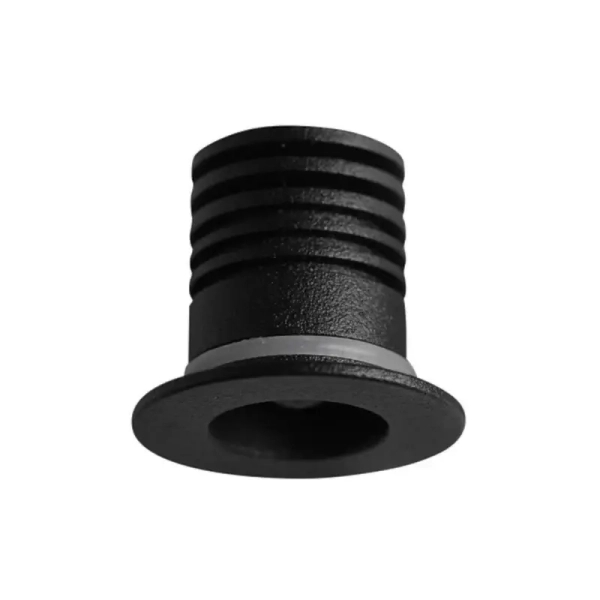 Okrągłe oczko podtynkowe KAMOKA LE-52016 czarne 1xLED 1W 3000K IP44