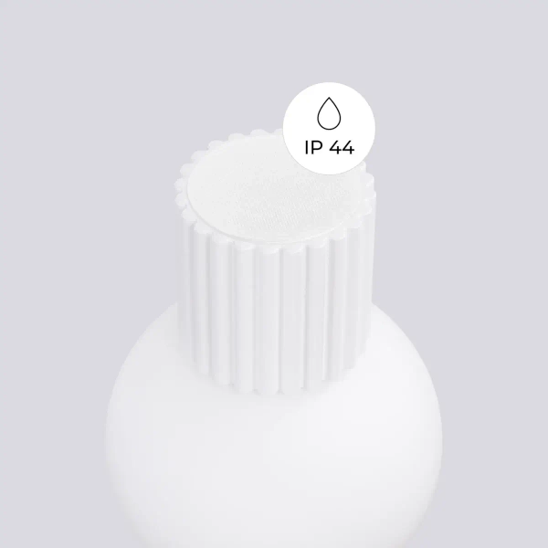 Lampa ścienna do łazienki HALO SL.1707 kula IP44 szklana biała