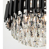 Żyrandol glamour Wersal 6231/6 8C BL wiszący kryształowy czarny chrom