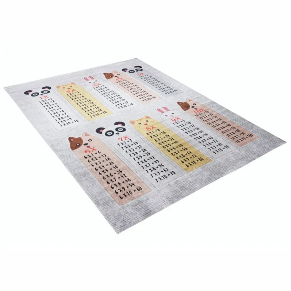 Dywan do sypialni Tabliczka mnożenia 322883 dziecięcy kolorowy