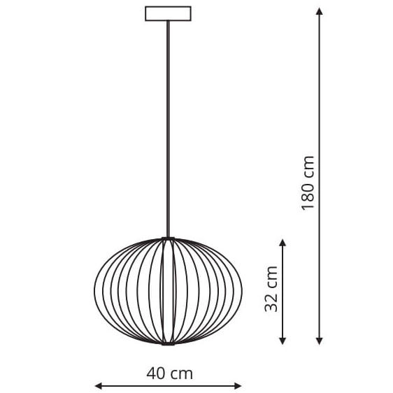 Loftowa lampa wisząca TREVISO LP-798/1P S3 BK Light Prestige LED 18W 3000K okrągła oprawa metalowy zwis kula czarna