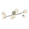 Kulista lampa sufitowa Reyna REY3450-04 szklana molekuły chrom