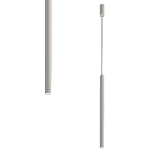 LAMPA wisząca YABU 7573 Shilo metalowa OPRAWA sopel ZWIS tuba biała