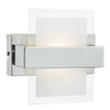 Szklana lampa ścienna Apt APT0750 LED 6W 3000K chrom przezroczysty