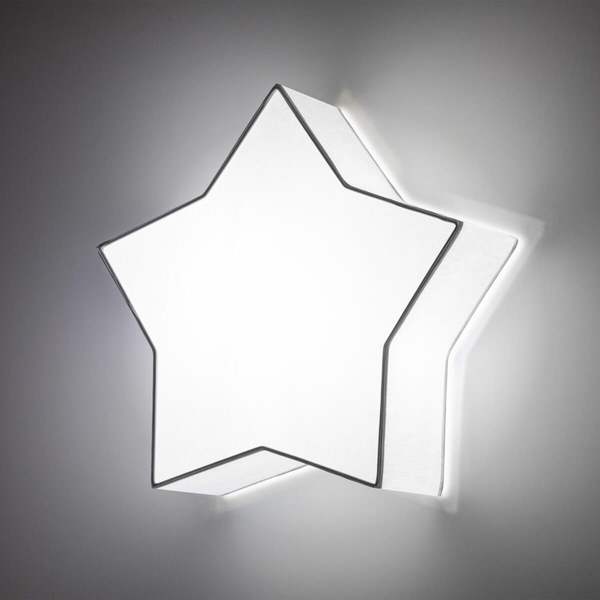 Nasufitowa lampa Star 6972 gwiazdka do pokoju dziecięcego biała szara