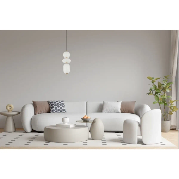 Jadalniana lampa wisząca kule Nico PND-8545-3-AB-WH LED 15W 3000K biała