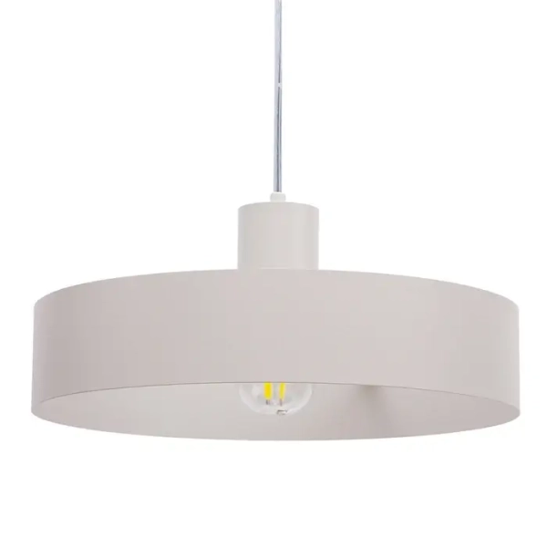 Kuchenna lampa zwisająca Rif L 41436 okrągła nad wyspę szara beżowa