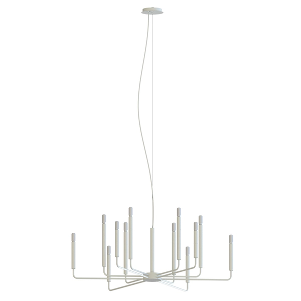 Zwisowa lampa do jadalni Orto 11463 świecznikowa szara