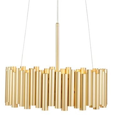 LAMPA wisząca LEVEL 108047 Markslojd metalowa OPRAWA glamour ZWIS tuby sople złote