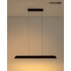 Podłużna wisząca lampa LINEA brązowa MSE1501100493 1xLED 40W 3000K nad wyspę