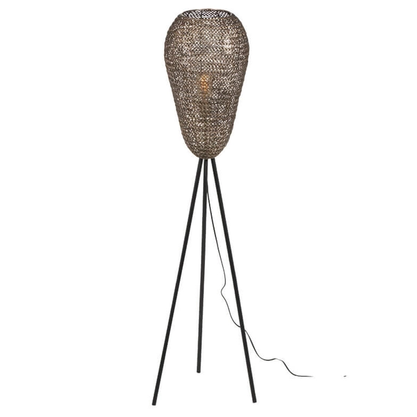 Stojąca lampa na trójnogu ZIVA 465300104 Trio druciana czarny