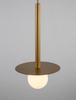 Lampa wisząca Art Deco URUAPAN LE42891 Luces Exclusivas kula do holu złota