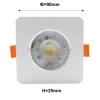 Podtynkowe oczko regulowane PLUS LP-1506/1RS WH Square LED 3-7W CCT białe