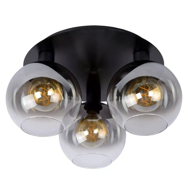 Sufitowa lampa do salonu MARIUS 74114/03/30 Lucide szklana kula złoty
