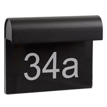 Kinkiet z numerem domu Thesi 27881/06/30 Lucide LED 6W 3000K IP54 czarny