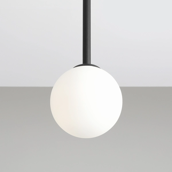 Lampa sufitowa Pinne 1080PL_G1_S kuchenna nad stół szklana kula czarna